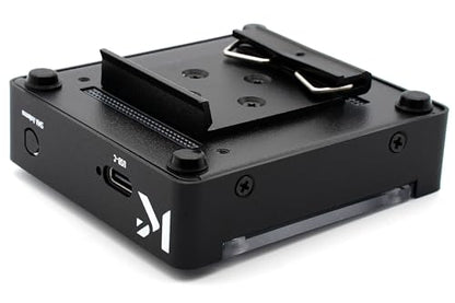 KKSB Case for Arduino Uno Q Black Aluminum and Steel Enclosure with Clear Polycarbonate Top - style: Standard Clear Lid Case