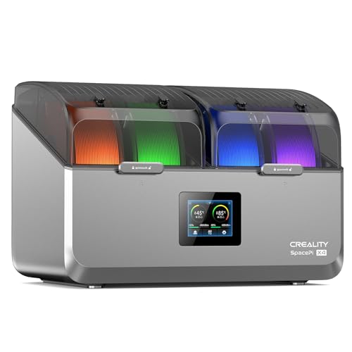 Creality Space Pi X4 Filament Dryer, 4 Spools Filament Dry Box with Dual-Chamber Heated Storage, Max 85℃ Temerature, Independent Temperature Control for PLA, PETG, ABS, TPU, Nylon, ASA - size: Space PI X4