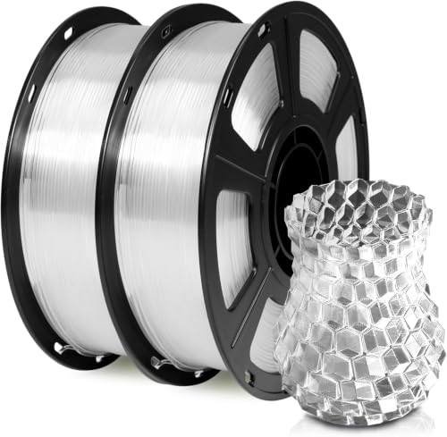 GIANTARM PLA Filament 2KG,Clear 3D Printer Filament 1.75mm - color: Clear, size: 2kg