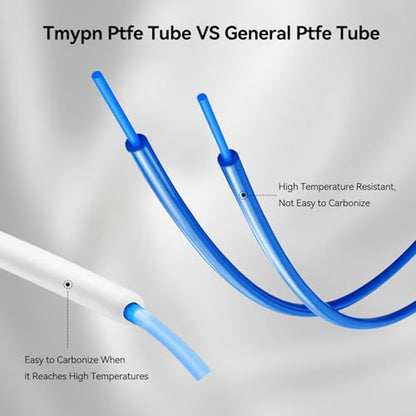 1m PTFE Teflon Tube Capricorn Bowden Tubing for 1.75mm Filament 3D Printer Replacement Parts Kit,with 2X PC4-M6 2X PC4-M10 Pneumatic Fittings Tube Cutter for Ender 3 V2/ Pro/Ender 5/ CR-10/10S