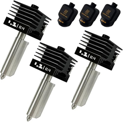 3 PCS 0.4MM P2S Hotend Kit Integrated Design for X2D/H2D/H2S/H2C/A1/A1 Mini - size: 3 PCS