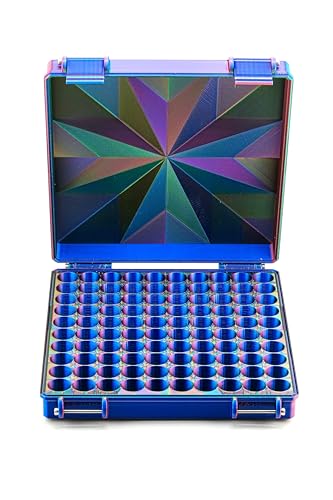 Vial Guard Storage Hard Case for 3ml, 5ml, 10ml, 30ml Vials, Secure Holder Multiple Sizes (Metalic, 100 x 3ml) - size: 100 x 3ml