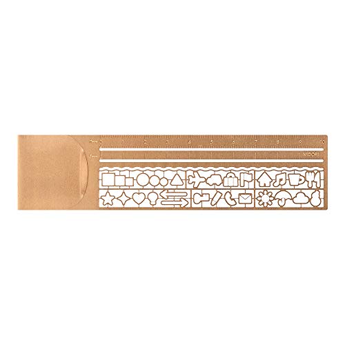 DESIGNPHIL 42290006 Midori, Clip Ruler, Copper A - color: copper