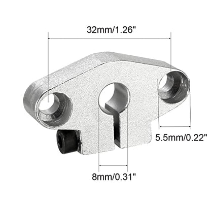 4pcs SHF8 Aluminum Linear Rod Rail Shaft Support 8mm Linear Motion Guides for CNC 3D Printer - size: 8mm, style: SHF