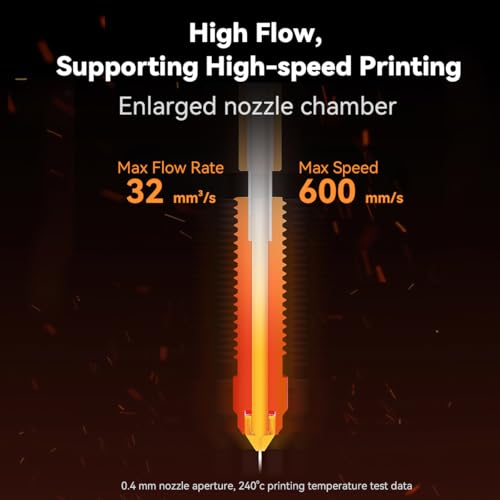 Official Creality Ender 3 V3 SE KE Upgrade Hotend Kit, 3D Printers Ceramic Heating Block with Quick-swap Nozzle Kit, Supports 300°C High Temperature, 600mm/s High-Speed Printing for Ender 3 V3 SE/KE - color: Ender 3 V3 SE KE