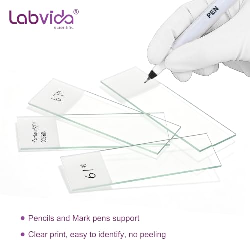 100pcs Frosted Microscope Slides, Dim.75x25x1mm, LVQ006A - color: LVQ006A
