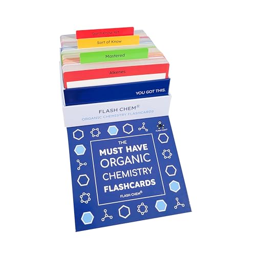 The Must Have Organic Chemistry Flashcards: 300 Color Coded Organic Chemistry Reactions Including Alcohols, Alkenes, Carboxylic Acids, Esters, Amides, Benzenes, Ketones, Amino Acids, and More