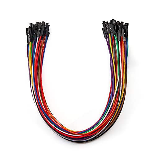 Chanzon 40pcs 30cm Female to Female Header Jumper Wire Dupont Cable Line - color: (3) Female to Female (40pcs), size: 30CM