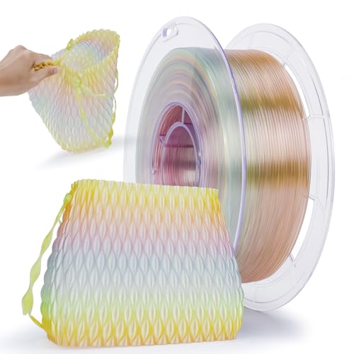 ZIRO 1.75mm TPU Filament 0.8kg, Flexible Fast Color Change, Flex Candy - color: Flex Candy (Tpu)