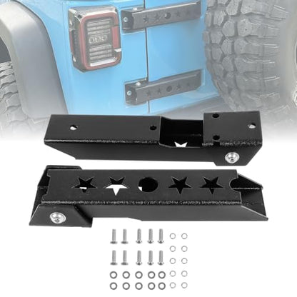 Heavy Duty Reinforced Tailgate Hinge Set Compatible with Wrangler JK JKU