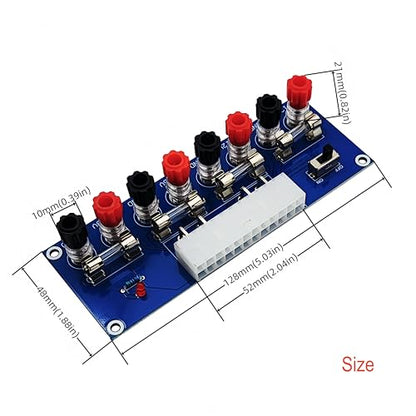 2PCS XH-M229 ATX Desktop PC Computer Chassis Power Supply Transfer Board 12V 5V 3.3V