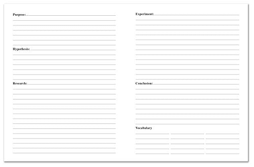 BookFactory Elementary School Science Journal, 10 Pack, 32 Pages - style: Science Journal