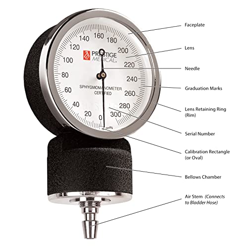 Prestige Medical Aneroid Sphygmomanometer/Sprague-Rappaport Kit, Pewter Grey - color: Pewter Grey