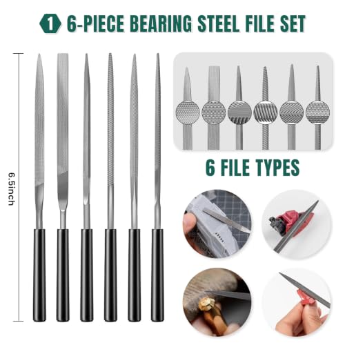 3D Printer Tools Kit with Storage Case, 3D Printer Accessories - Deburring Tool, 3D Printer Removing Scrapers, Metal Files, Brushes, Hand Drill, Tweezers, for Bambu Lab, Ender 3, Kobra, etc. (69)