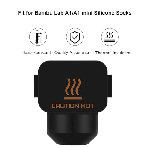 6 PCS A1/A1 Mini Silicone Socks Extruder Heating Block Insulation Cover - color: For A1