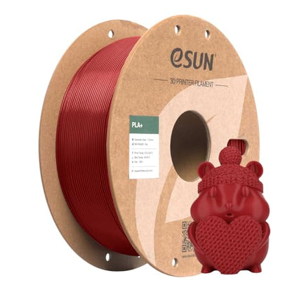eSUN PLA+ Filament 1.75mm 1KG Fire Engine Red, 3D Printer Filament - color: 1kg-fire Engine Red