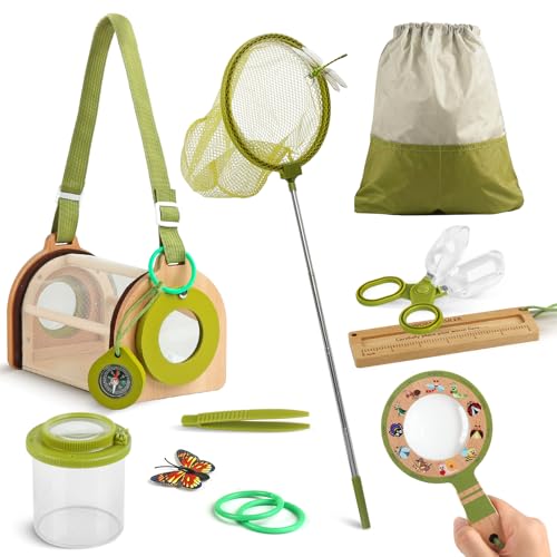 Wooden Bug Catcher Kit for Kids 3+, Bug Catching & Outdoor Explorer kit