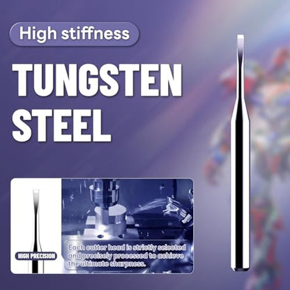 stedi 2PCS Model Scriber Chisel Replacement Blades 2mm+2.5mm - style: 2mm+2.5mm(Chisel Blade)