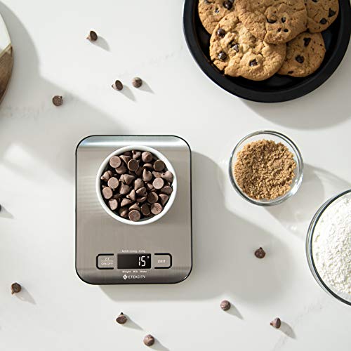 Etekcity Food Kitchen Scale, Digital Grams and Ounces, 11lb - color: Stainless Steel