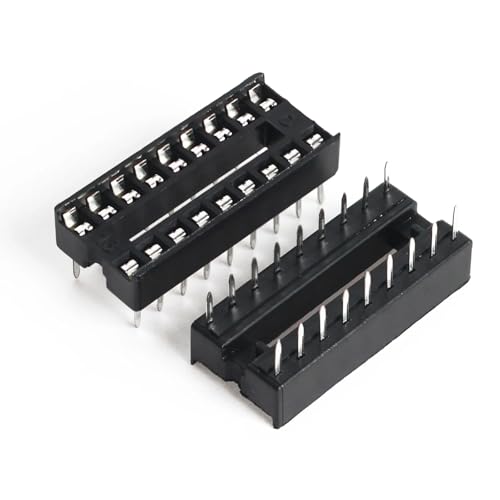 10Pcs 2.54 mm Pitch DIP IC Sockets Adaptor Assortment 8Pin - color: IC-socket-8Ppin-10Pcs