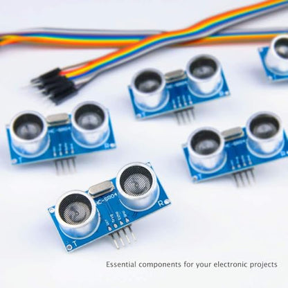 ELEGOO 5PCS HC-SR04 Ultrasonic Module Distance Sensor Kit