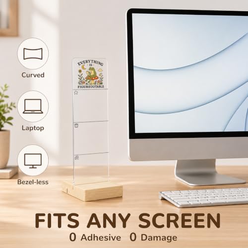 Everything is Figureoutable Memo Board Office Acrylic Monitor Memo Board - color: Everything is Figureoutable