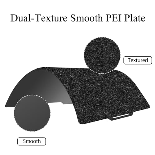 Dual-Textured and Smooth PEI Plate Sheet for Creality SPARKX i7 Build Plate - color: Black, size: SPARKX I7