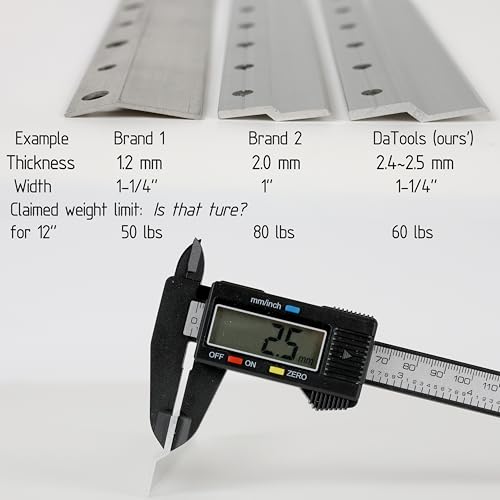 French Cleat Hanger 2 Inch Heavy Duty- 4 Pack - Picture, Mirror, Whiteboard, Cabniet, Shelf, Pallet or Panel Interlocking Wall Mounting Bracket - Aluminum Z Bar Clip Hanger Supports 30 lbs - size: 2"(4Pairs)