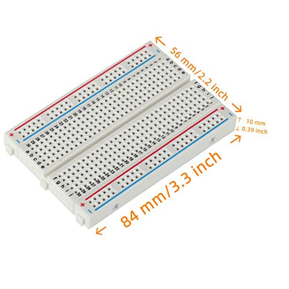 Breadboard and Jumper Wires Kit Include 830 Tie Points Breadboard 400 Tie Points Breadboard Jumper Wire