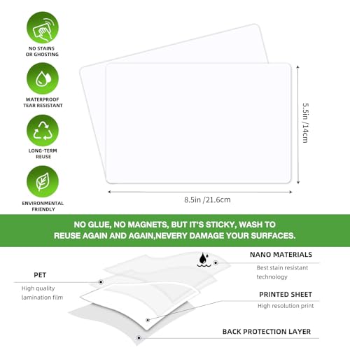 SVNOOC Multi-Use Dry Erase Board Dry Erase Small White Board for Classroom Office Home, 5.5x8.5 inches Lapboards for Students School Meeting Message (6 Pack) - size: 5.5x8.5 inches