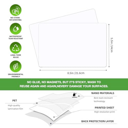 SVNOOC Multi-Use Dry Erase Board Dry Erase Small White Board for Classroom Office Home, 5.5x8.5 inches Lapboards for Students School Meeting Message (6 Pack) - size: 5.5x8.5 inches