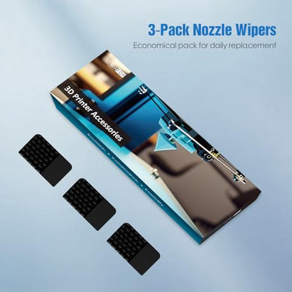 Nozzle Wiper Replacement for Elegoo Centauri Carbon, Silicone Nozzle Brush Cleaning Kit, 3D Printer Hotend Silicone Sock Accessories - color: 3 Nozzle Wipers
