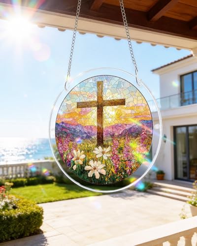 KaayeeWood Acrylic Suncatcher Puzzle, Garden of Holy Light-7.4 in - color: Garden of Holy Light, size: 7.4 in