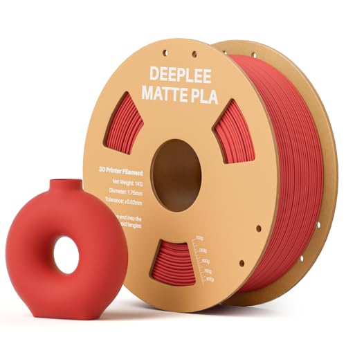 Matte PLA Filament 1.75mm 1kg Ruby Red - color: 1*ruby Red