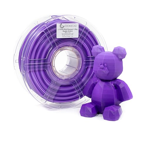 Cookiecad PLA Filament Rainbow Gradient, Purple Ombre, 1.75mm 1kg - color: Purple Ombre