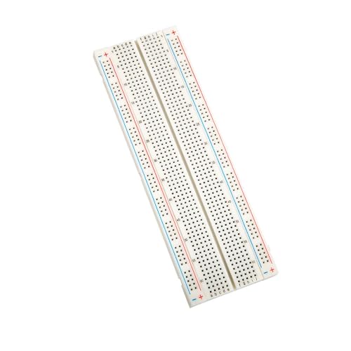 SHILLEHTEK 830 Point Breadboard for Arduino, Raspberry Pi, and Other Microcontrollers, DIY Breadboard for Jumper Wires and Connectors - Solderless Breadboard - size: 830