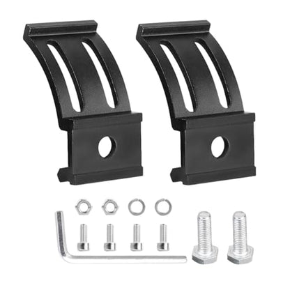 2PCS LED Light Bar Mounting Brackets, Adjustable Side Bracket Kit, Slide Base Bottom Mount Universal for Work Light Bars, LED Pod (902-3) - size: 902-3