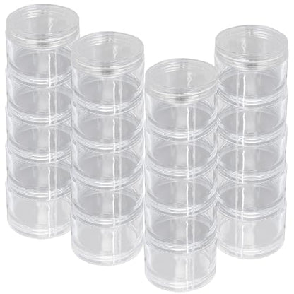 Luomorgo Stackable Clear Plastic Containers, 30ML, 5-Layer, 4 Sets - size: 30ML
