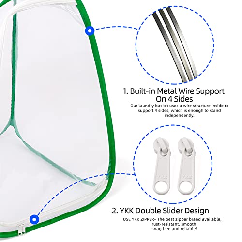 Outdoor Pop-up Large Insect and Butterfly Net Habitat，with Rainproof top Cover Increase Survival Rate, Windproof Trapezoidal Design，Collapsible Caterpillar Growing Mesh Cage Terrarium