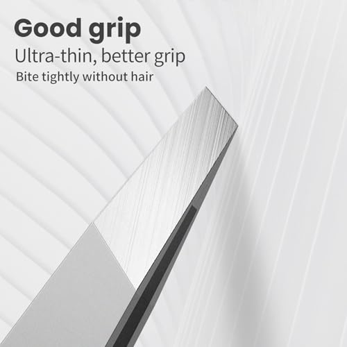 Eyebrow Hair Removal Tweezers, Slant Tweezer Handmade Professional Eyebrow Facial & Hair Remover Better closure Stainless Steel - color: 1 Pack (Slant)