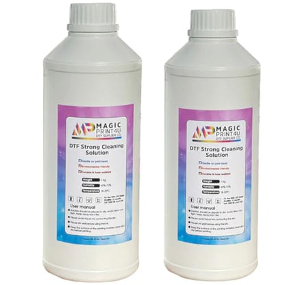 DTF Strong Cleaning Solution 2000ml Printhead Cleaner for DTF Printers Removes Ink Residue, Prevents Clogs & Restores Smooth Printing Safe Maintenance Fluid for All DTF Print Heads - size: Strong Cleaning Solution-2L
