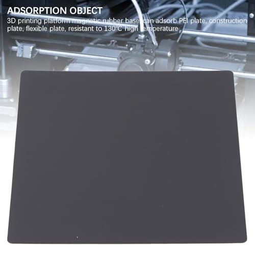 3D Printer Magnetic Build Plate, 220x220mm PEI Surface Flexible Rubber Base, High Temperature Hotbed Sticker Compatible with A8 A6 ET4 LONGER LK4 Series