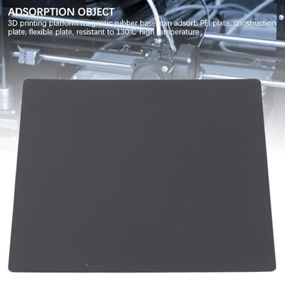 3D Printer Magnetic Build Plate, 220x220mm PEI Surface Flexible Rubber Base, High Temperature Hotbed Sticker Compatible with A8 A6 ET4 LONGER LK4 Series