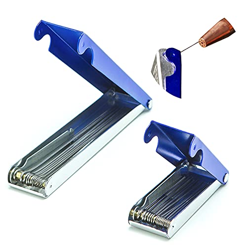 ALLY Tools Professional Large and Small 12 Wire Oxy-Acetylene Tip Cleaner Set for Cleaning Welding Cutting Nozzles/Tips, Gas Orifices, Carburetors, Spray Guns, Paint Guns, Sprinklers, and Shower Heads