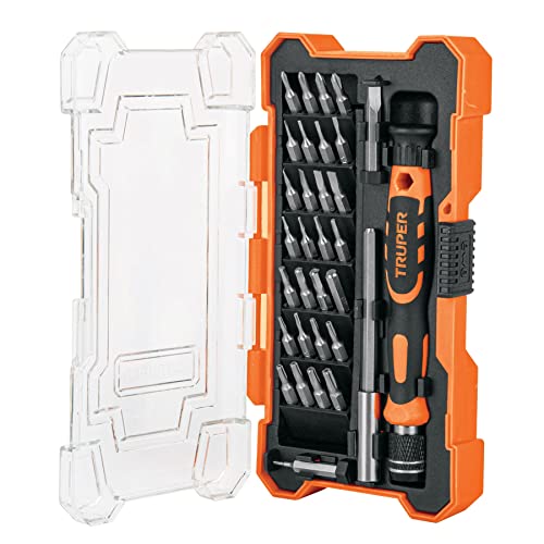 TRUPER JOY-32 Precision Screwdriver, 30-Bit and Extension Rod Set