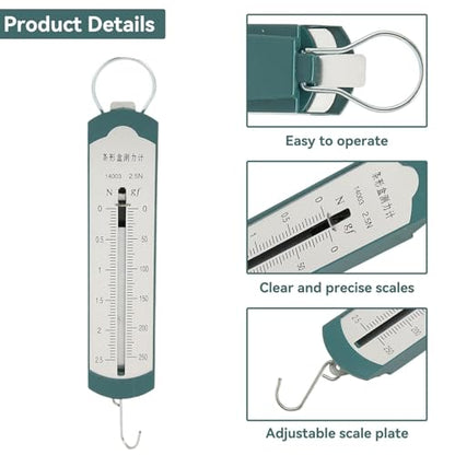 4Pcs Spring Scales for Science Classroom, Professional High Accuracy Bar Portable Spring Dynamometer for Student Physics Experiment Teaching Demonstration (2.5N) - size: 2.5N