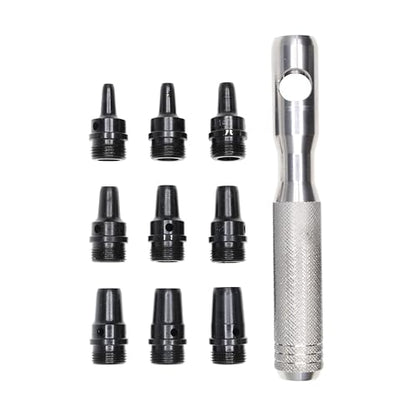 Mayhew Tools 66012 Hollow Punch, 10-Piece Set, Black - size: 10-Piece Set, style: SAE