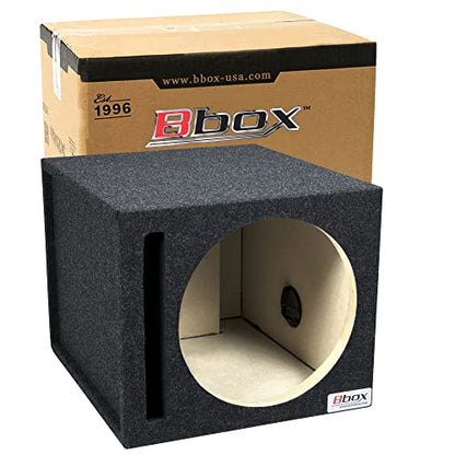 Atrend Bbox 12SVSC Single Vented 12 Inch Subwoofer Box - Premium Subwoofer Box Improves Audio Quality, Sound & Bass - Car Subwoofer Boxes & Enclosures with Nickel Finish Terminals - size: 12 inch, style: VENTED