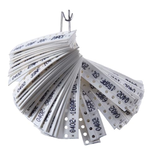 Chanzon 1000pcs 0402 SMD Ceramic Capacitor Kit - 50 Values 1pF-10uF 50V