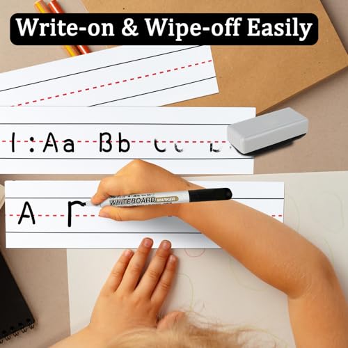 Magnetic Sentence Strips for Whiteboard,3"x24ft Roll - size: 24 Feet x 3 Inch